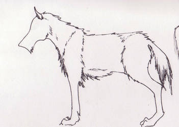Penned wolf
