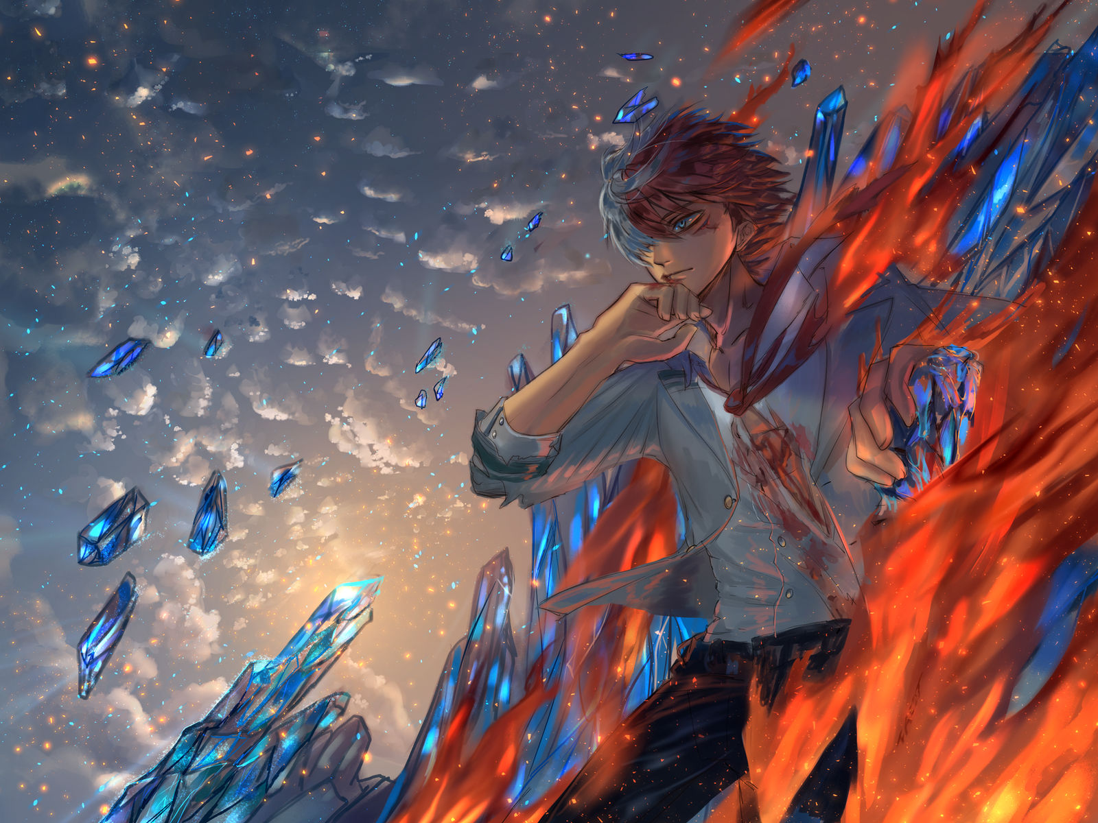 Todoroki Shouto Wallpaper by Faesu on DeviantArt