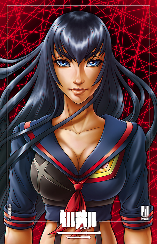 Satsuki wearing Senketsu