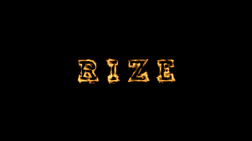 Rize Letters Rize text fire by RizeProductionsYT on DeviantArt