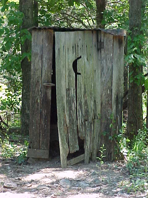 Ghost town Outhouse