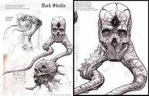 Dark Skulls- sketch page