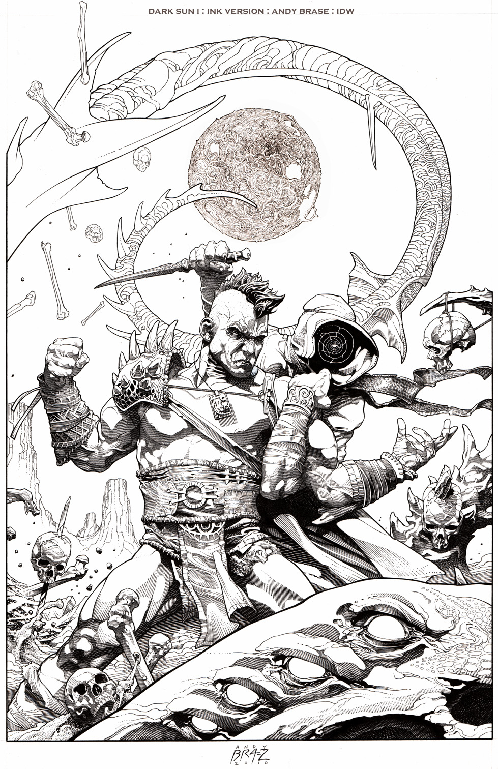 Dark Sun cover I: Ink version