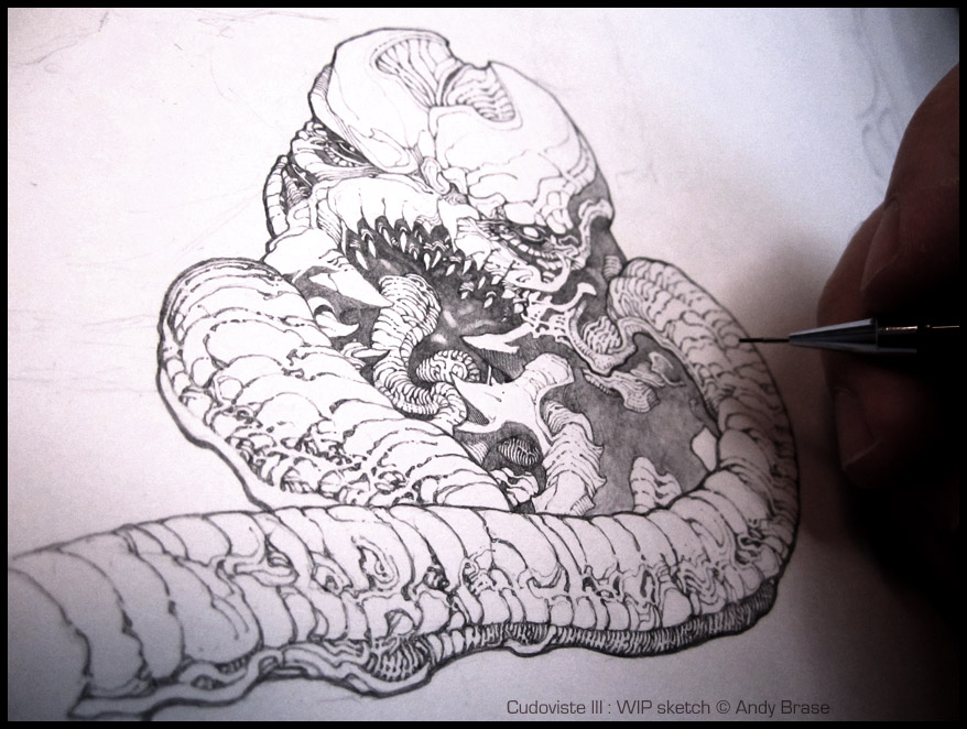 Tentacles + Teeth- WIP sketch