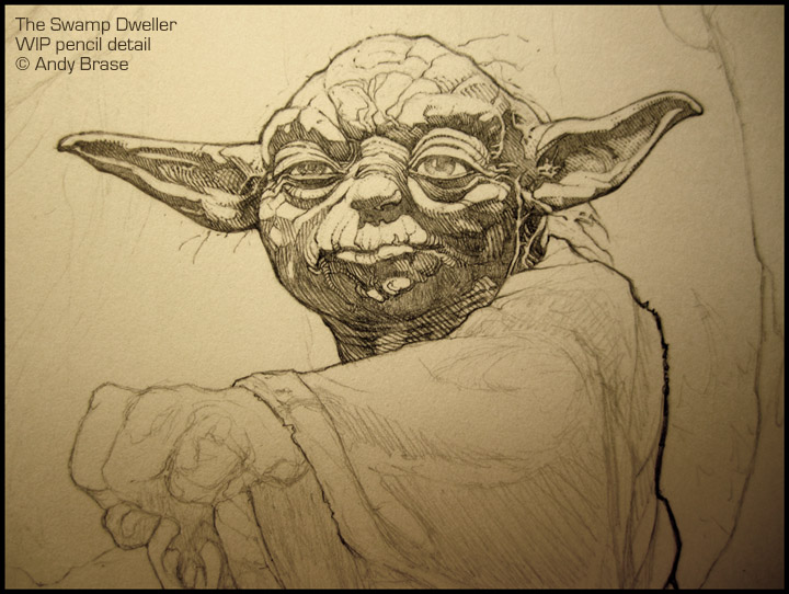 Swamp Dweller- WIP pencil detail