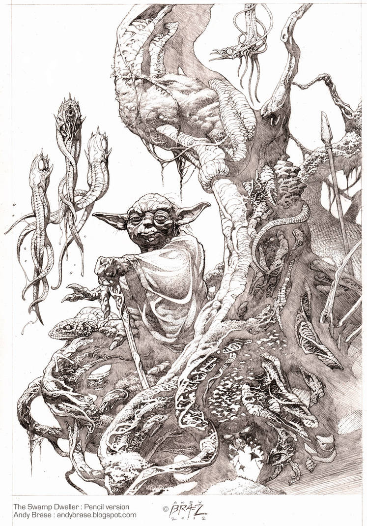 Swamp Dweller- pencil by andybrase