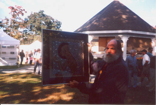 Joel Zaretsky with Painting