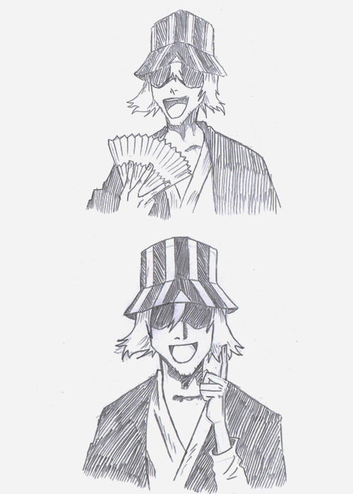 Practise drawings of Kisuke