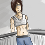 Ymir hitting up the gym