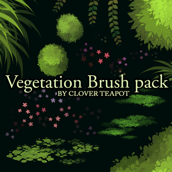12 brushes - Vegetation Brush Pack