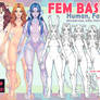 P2U Fem Basepack - Human, Fantasy and Furry