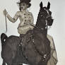 Arts done at Bulles a croquer: Esther horse riding