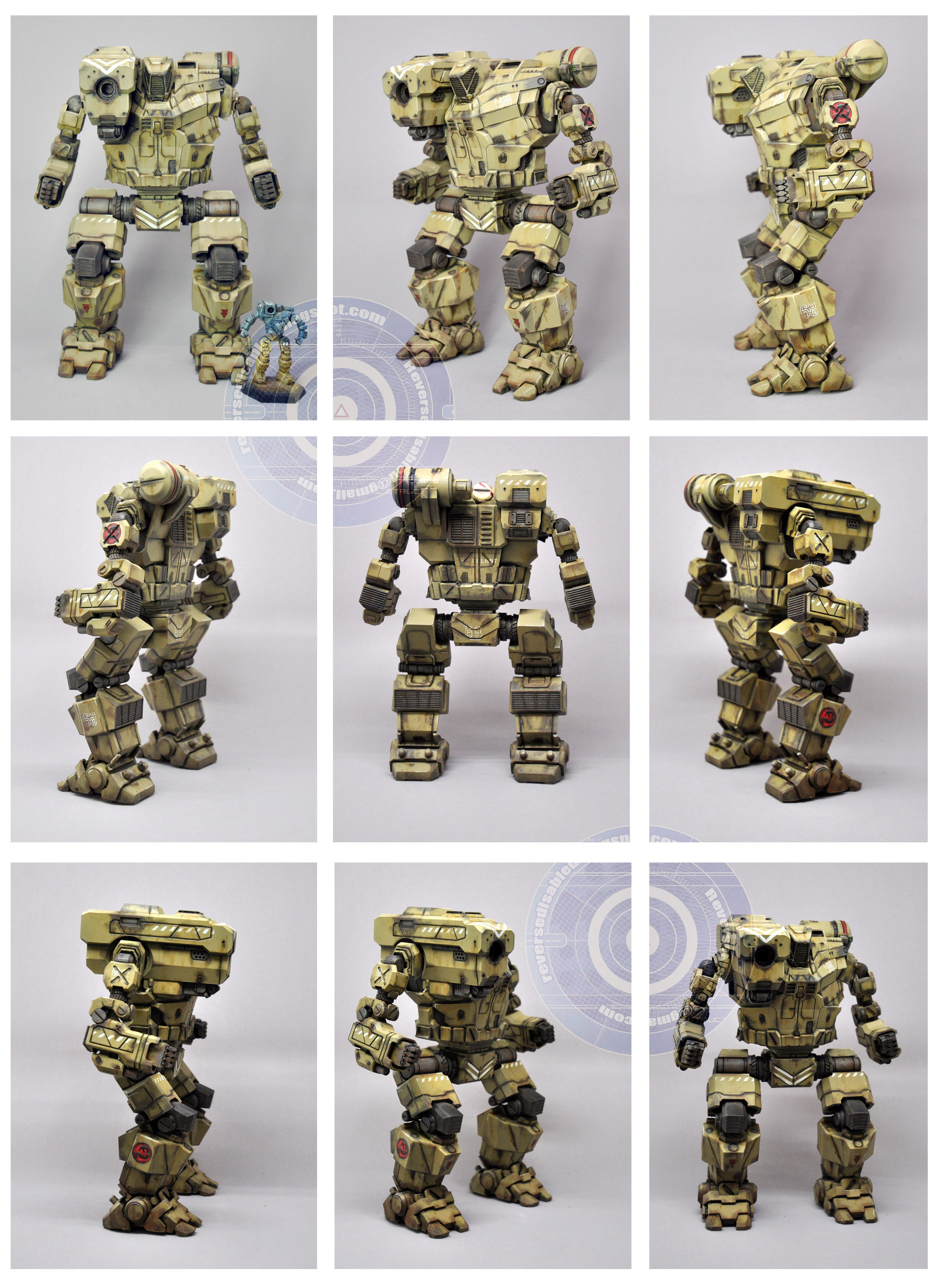 MWO Desert camo Hunchback 1:60 scale