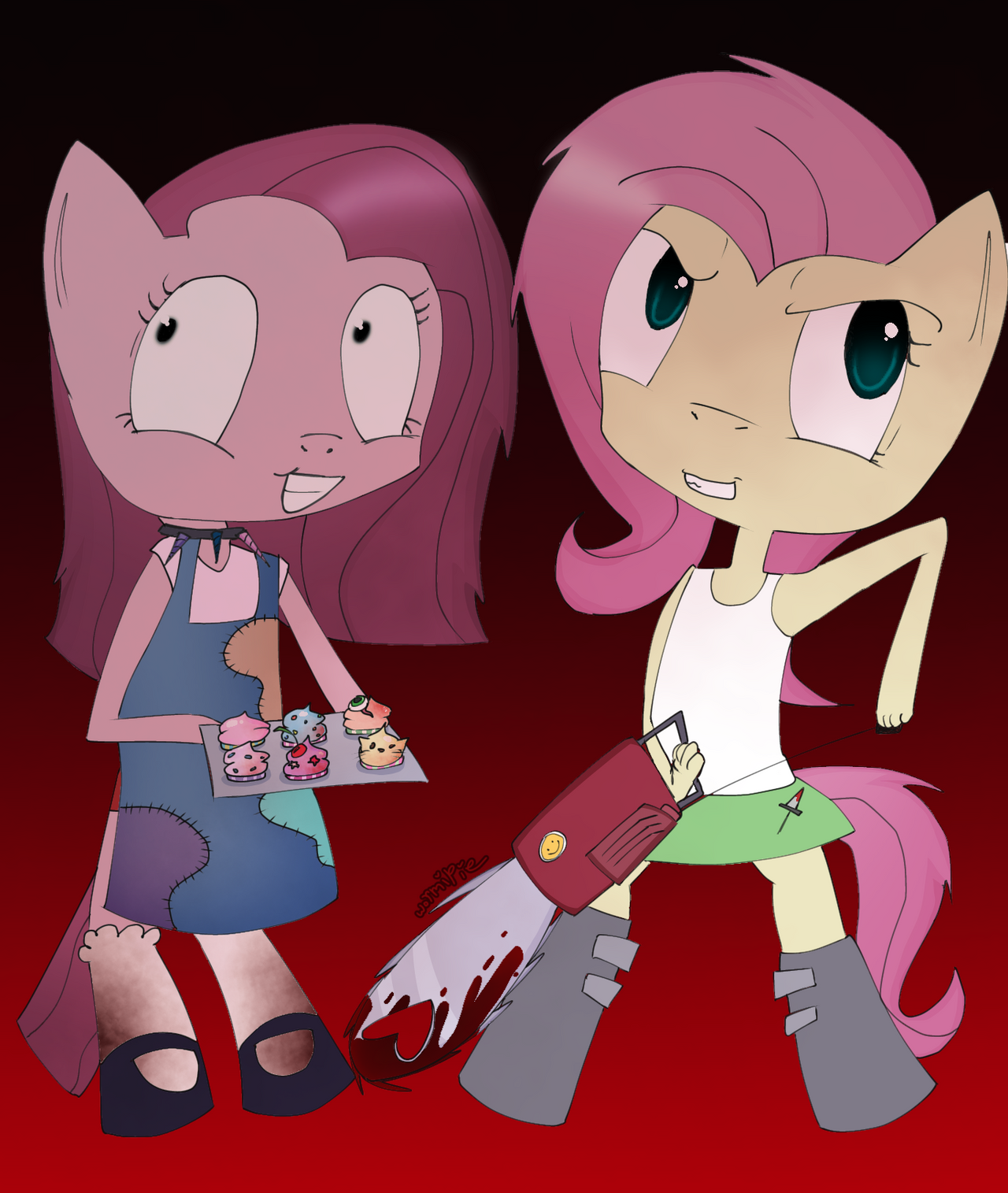 Fluttershed Fluttershed n Pinkamena! by WormiPie on DeviantArt