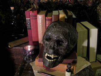 Vampire Skull and Books 1