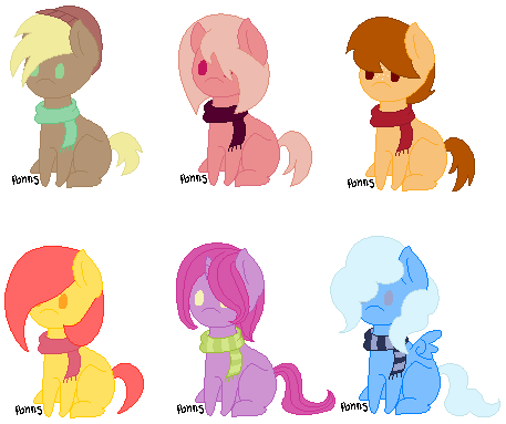 Scarf pony adopts [closed!]