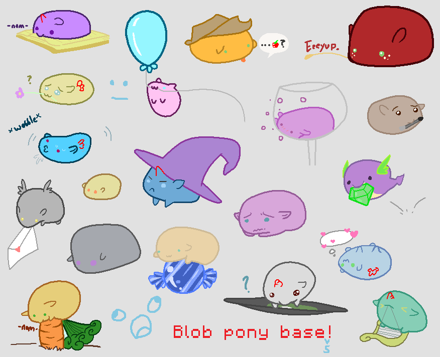 Base//Blob Ponies!