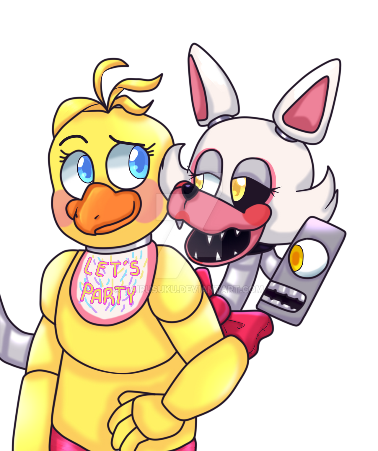 Fnaf Mangle X Chika By Tairusuku On Deviantart Fnaf Mangle X Chika By Tairusuku On Deviantart