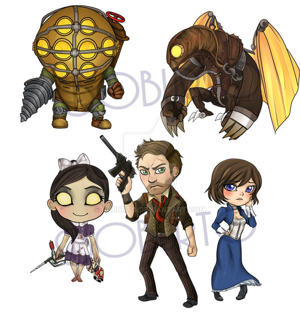 Bioshock keychains by Boburto on DeviantArt