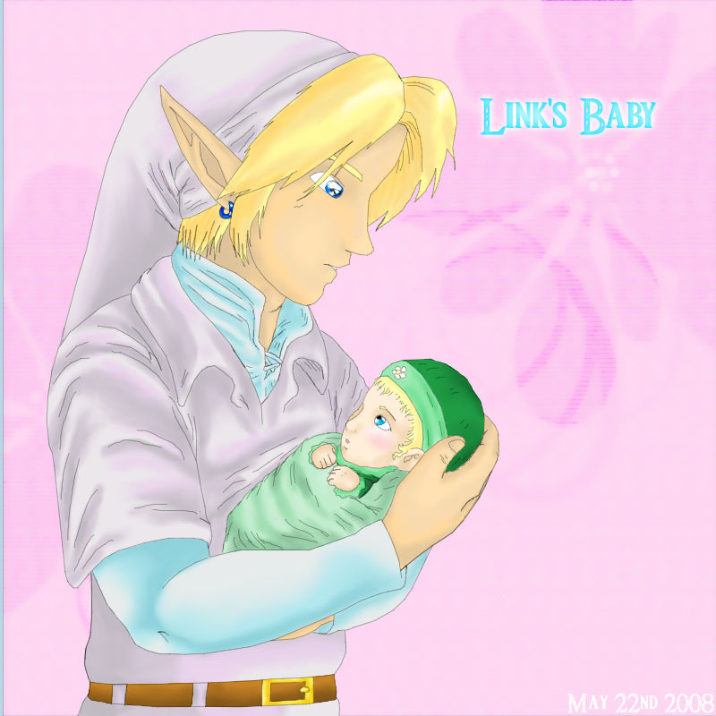 Lumpy Baby Link 2008: Link and Baby by EleganceOfNight on DeviantArt