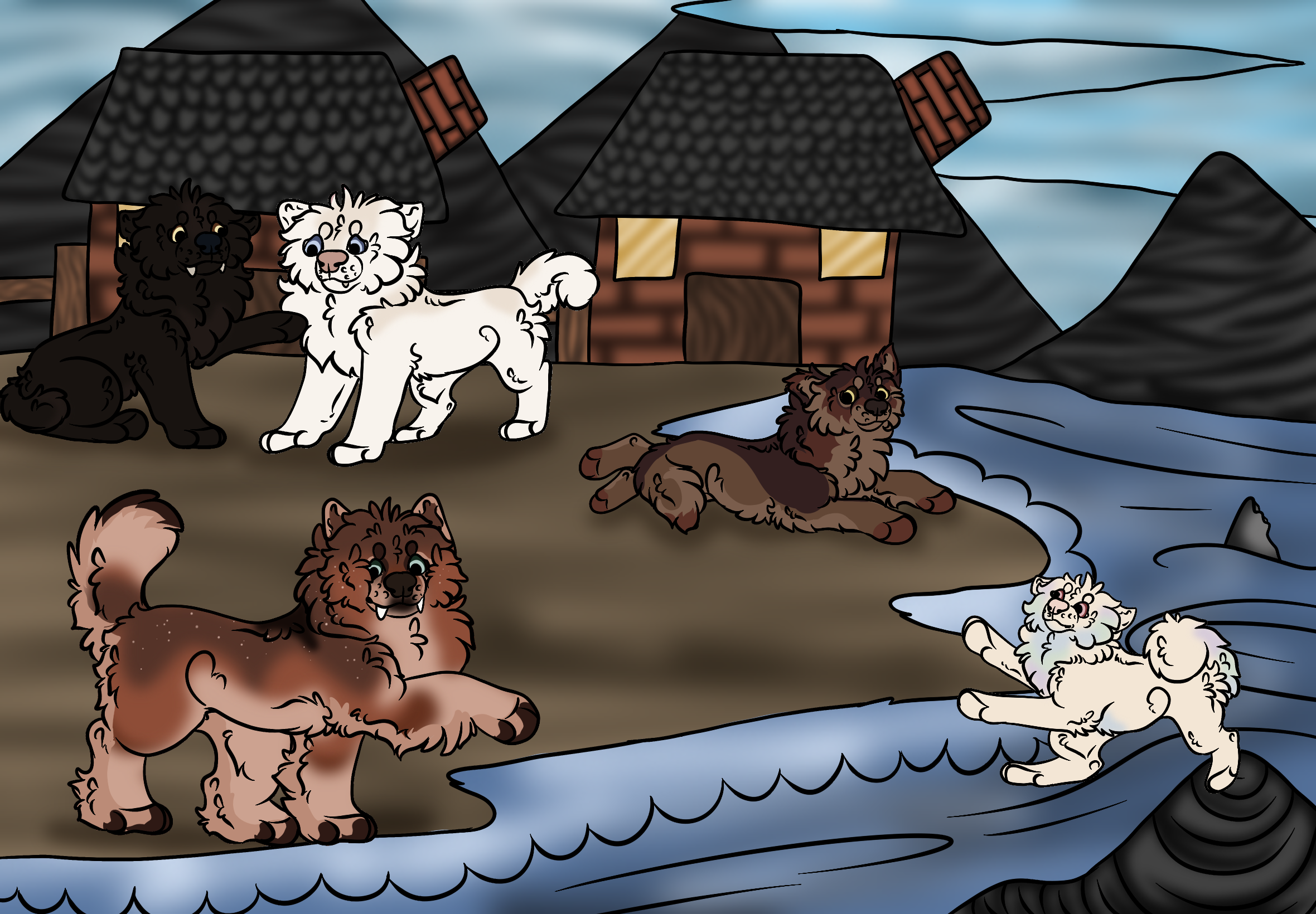 Waterfront village