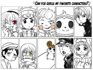 Guess My Favorite Anime Characters!