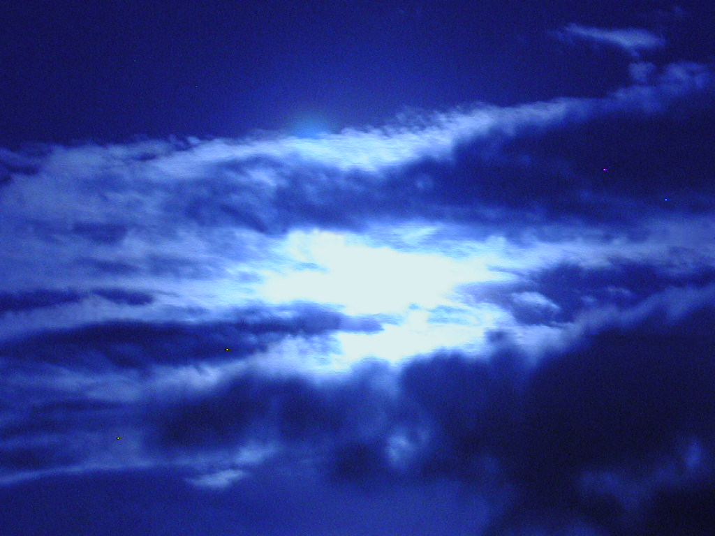 noche con luna en Bogota