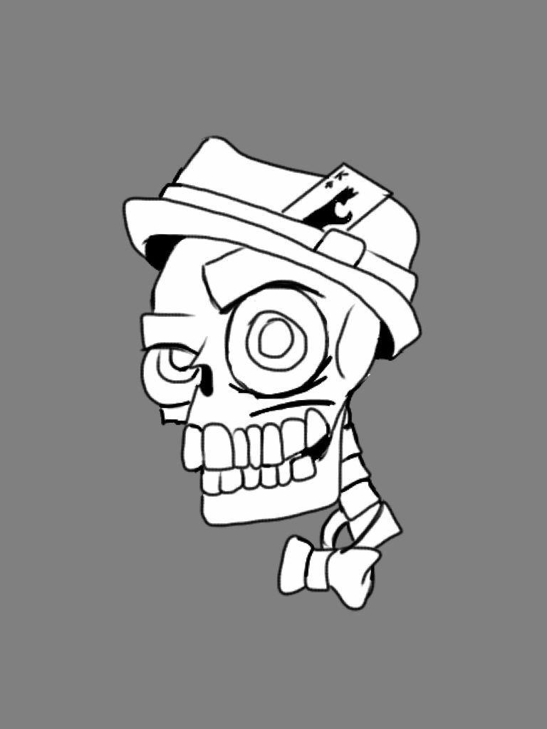 Tattoo Design Bonehead by cheese4u2me on DeviantArt