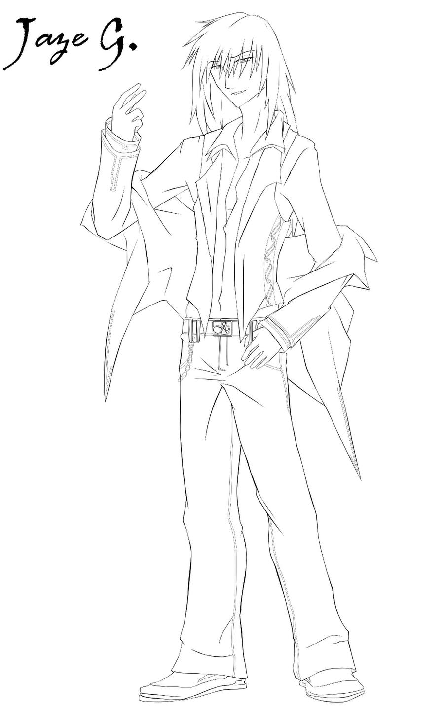 Jaze Printable Jaze LineArt by KinShady on DeviantArt