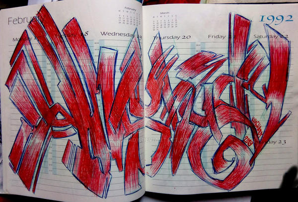 Ret Lettering Red Lettering by KinShady on DeviantArt