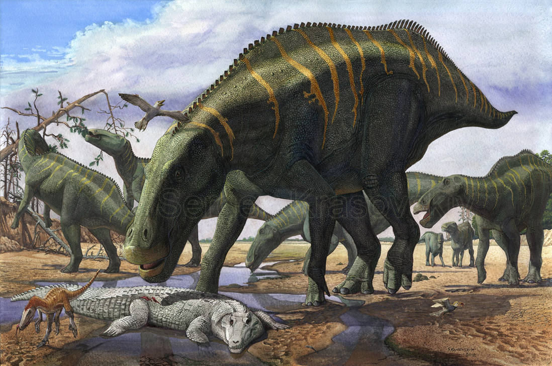 Древние обитатели жили. Шантунгозавр динозавр. Шантунгозавр палеоарт.