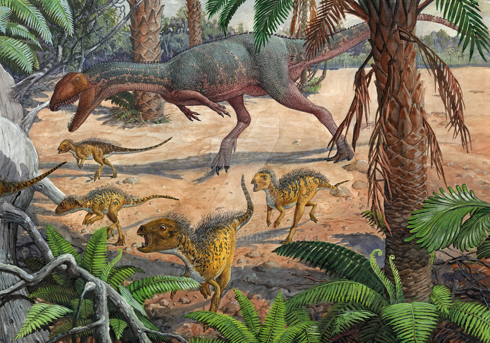 dracovenator_and_heterodontosaurs_by_atr