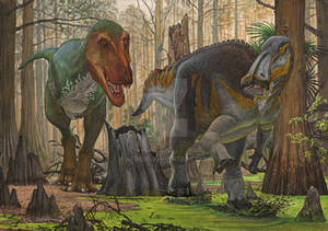 Edmontosaurus vs T-rex