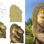 Tyrannosaurus steps