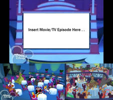 House Of Mouse Guest Watching Blank Meme