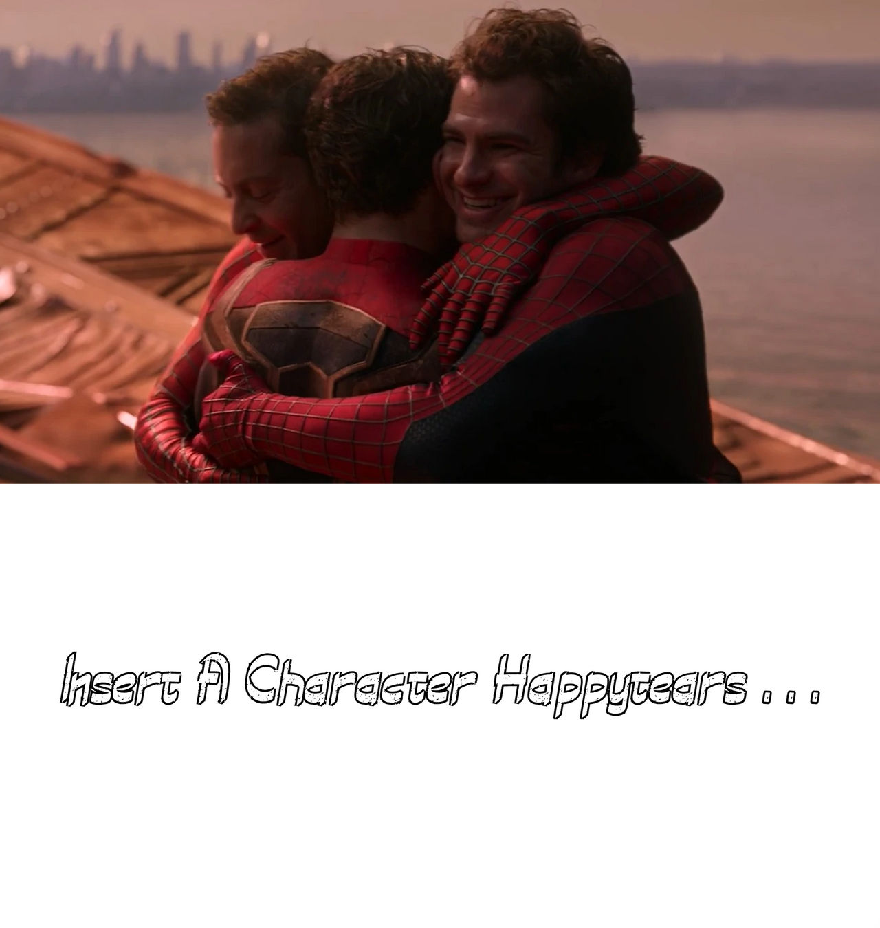 Hug Spider Man Blank Emotion Of Three Spider-Man Hug by Batboy101 on DeviantArt