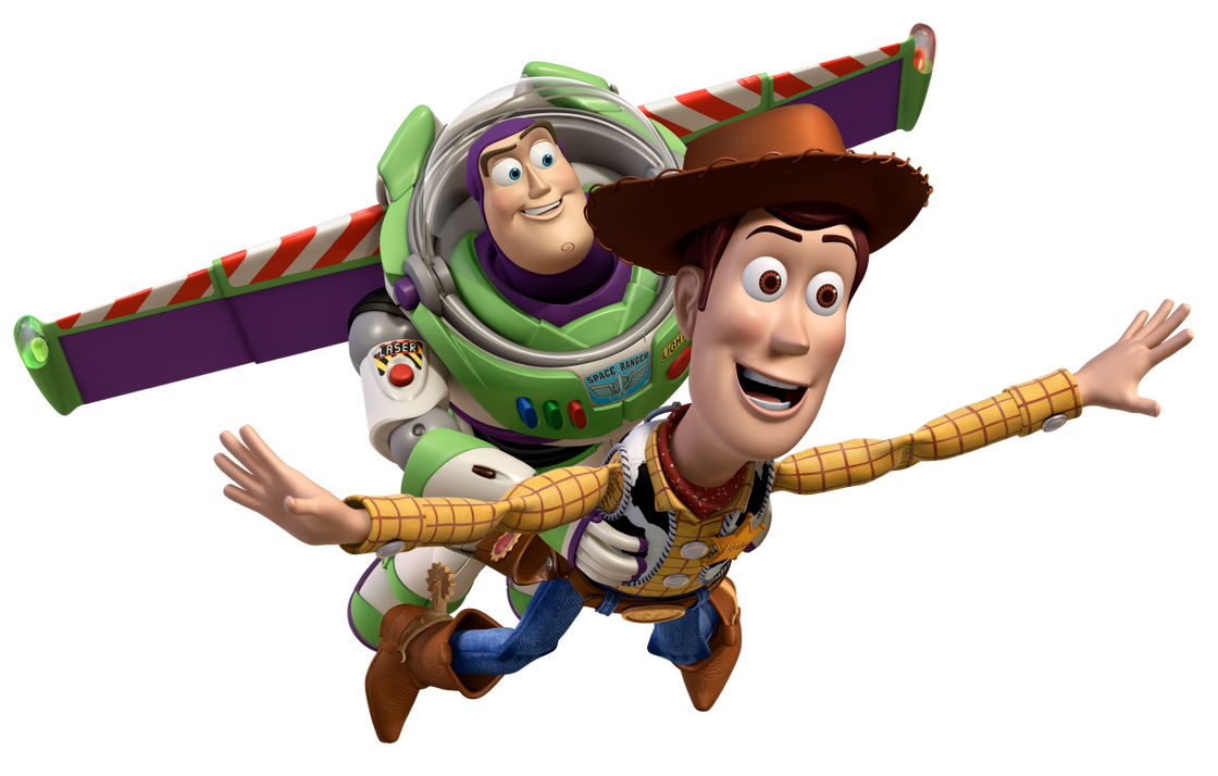 Toy Story Woody And Buzz Lightyear Flying Vector By Batboy101 On