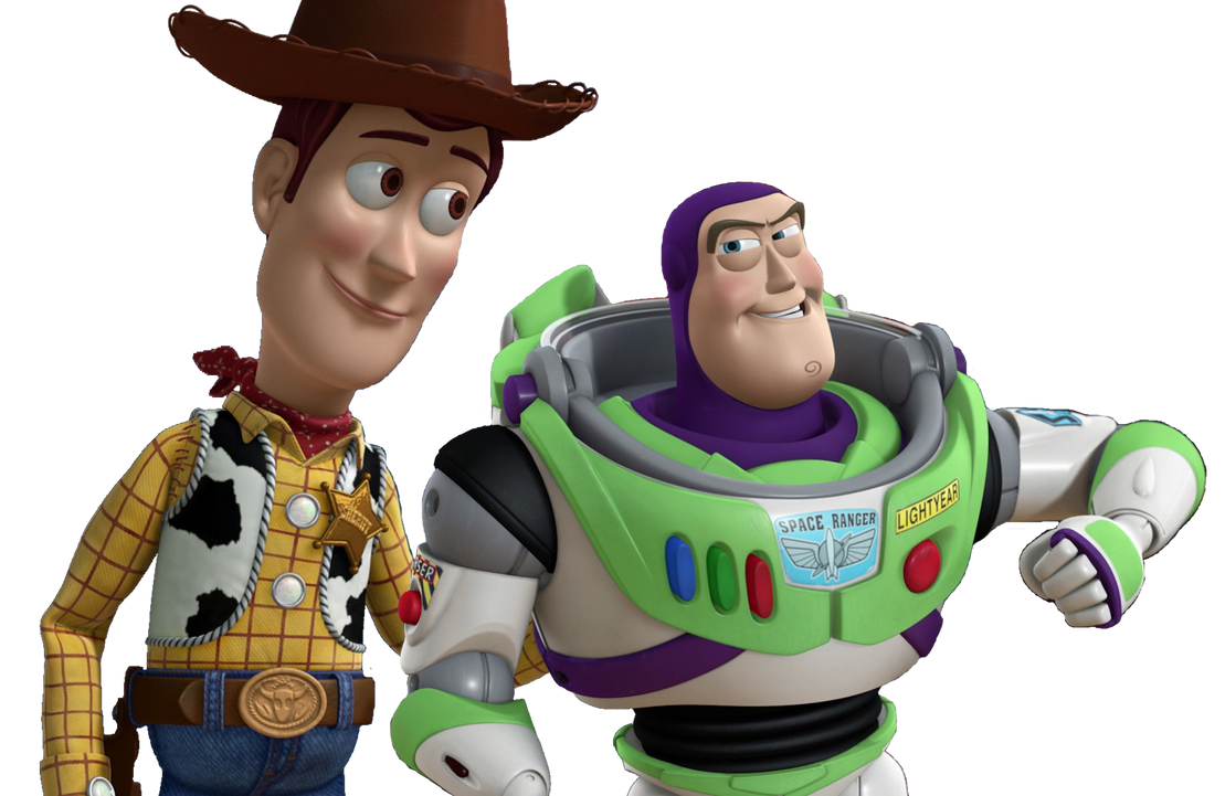Woody con top buzz lightyear