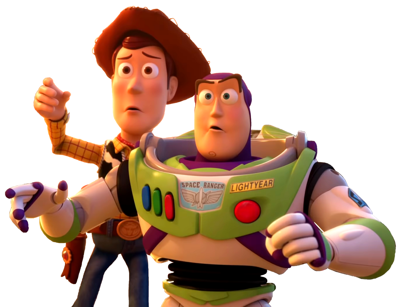 Woody and Buzz Lightyear 'SCARED' - VECTOR by Batboy101 on DeviantArt