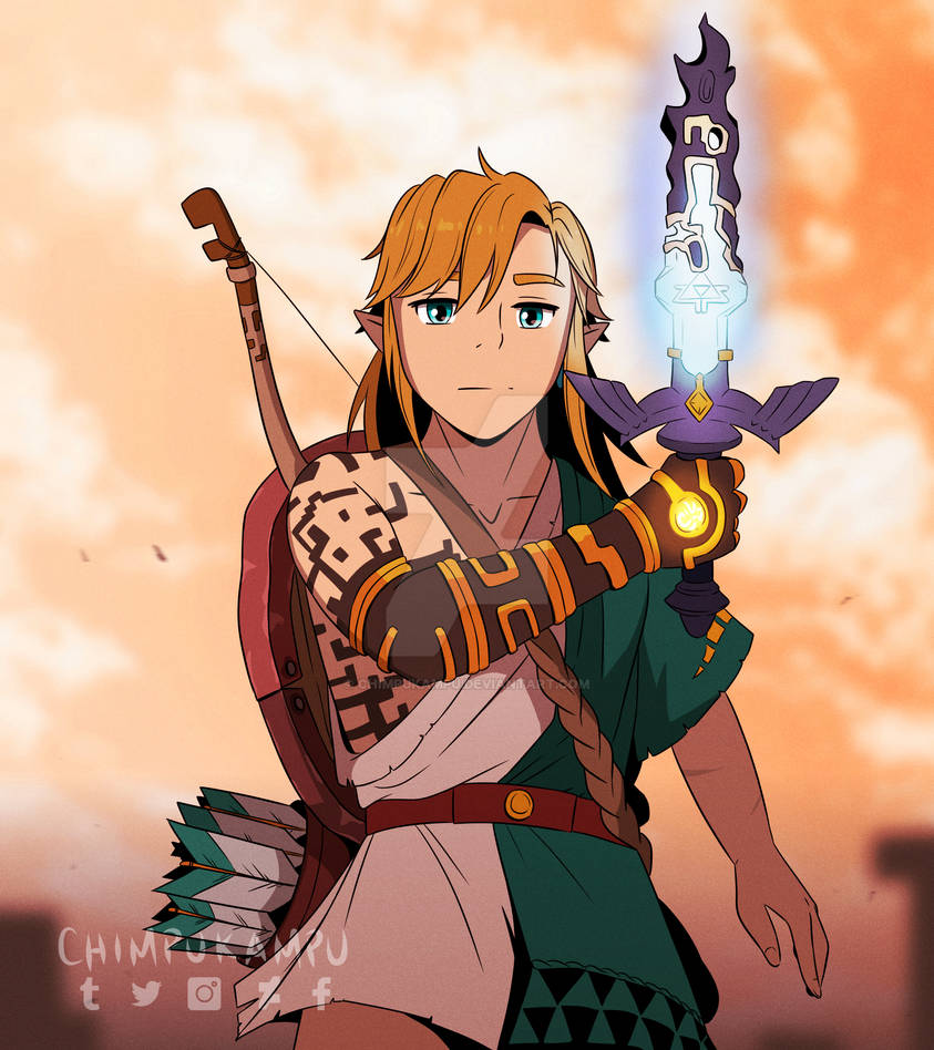 BOTW2 Link with Master Sword by Chimpukampu on DeviantArt