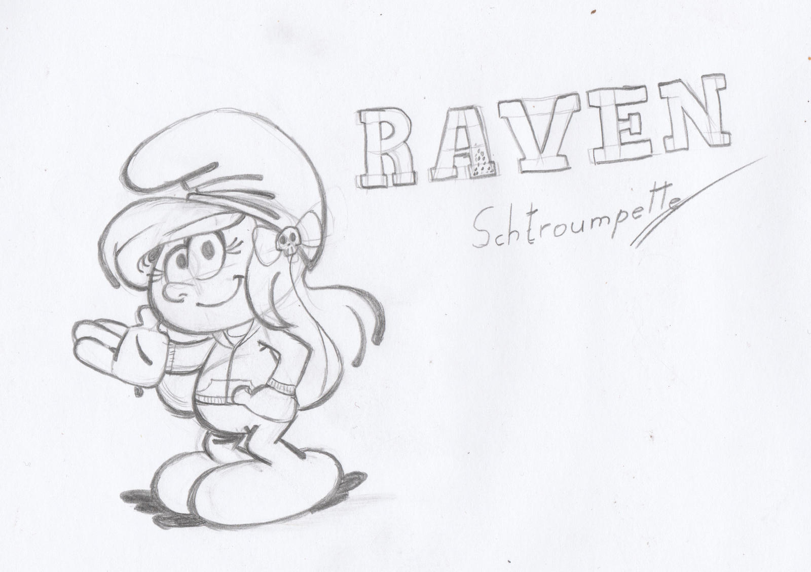 Smurf Reven Ripper The Smurfs: Raven Smurfette by Andres-King on DeviantArt