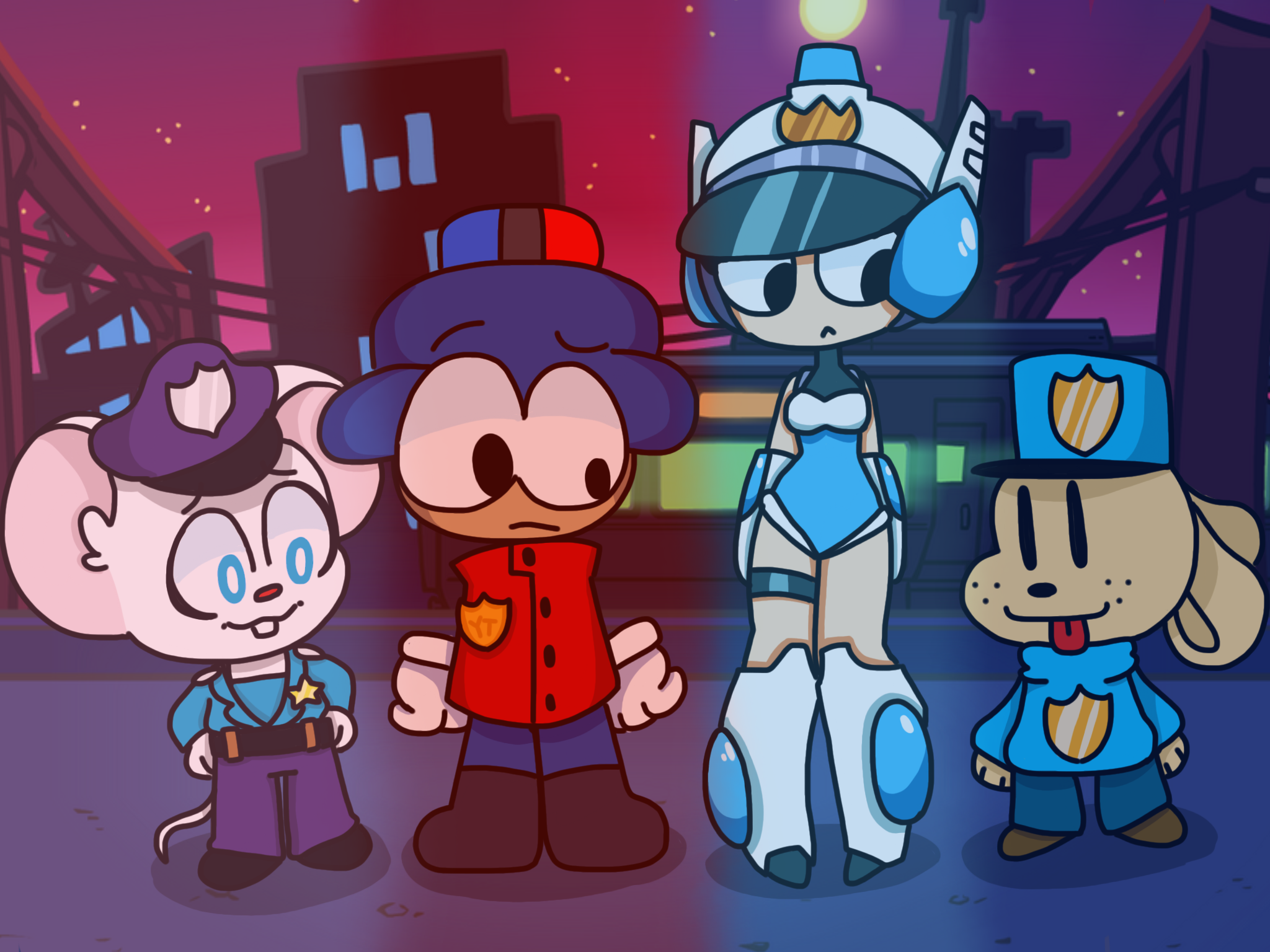 Popo Cops Rabbit The popo team by piepiepuppy360 on DeviantArt