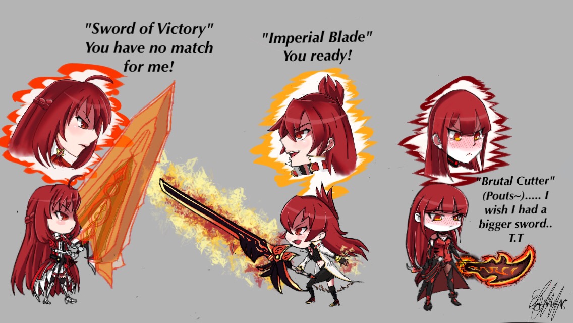 Elsword Elesis Chibi TRIO