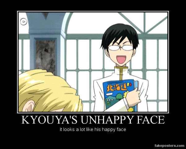 Kyouya's Unhappy Face