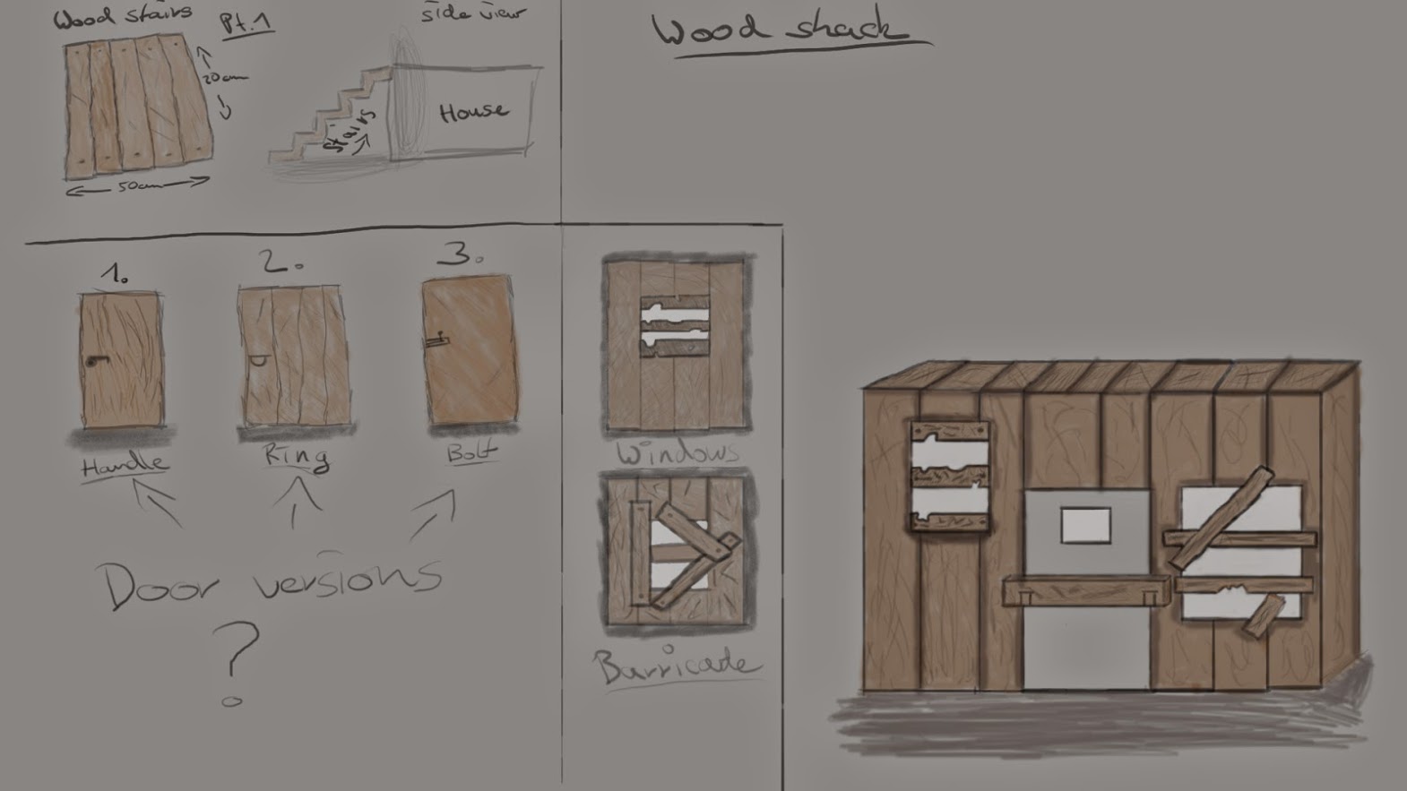 Shack Vector Deviantart Wood Shack concept FINISH by Kanitusa on DeviantArt