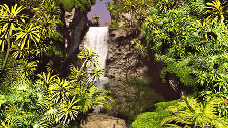 Jungle waterfall