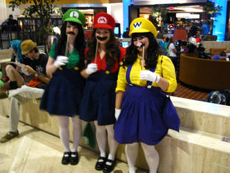 AWA '11 - The Mario Sisters and Female Wario