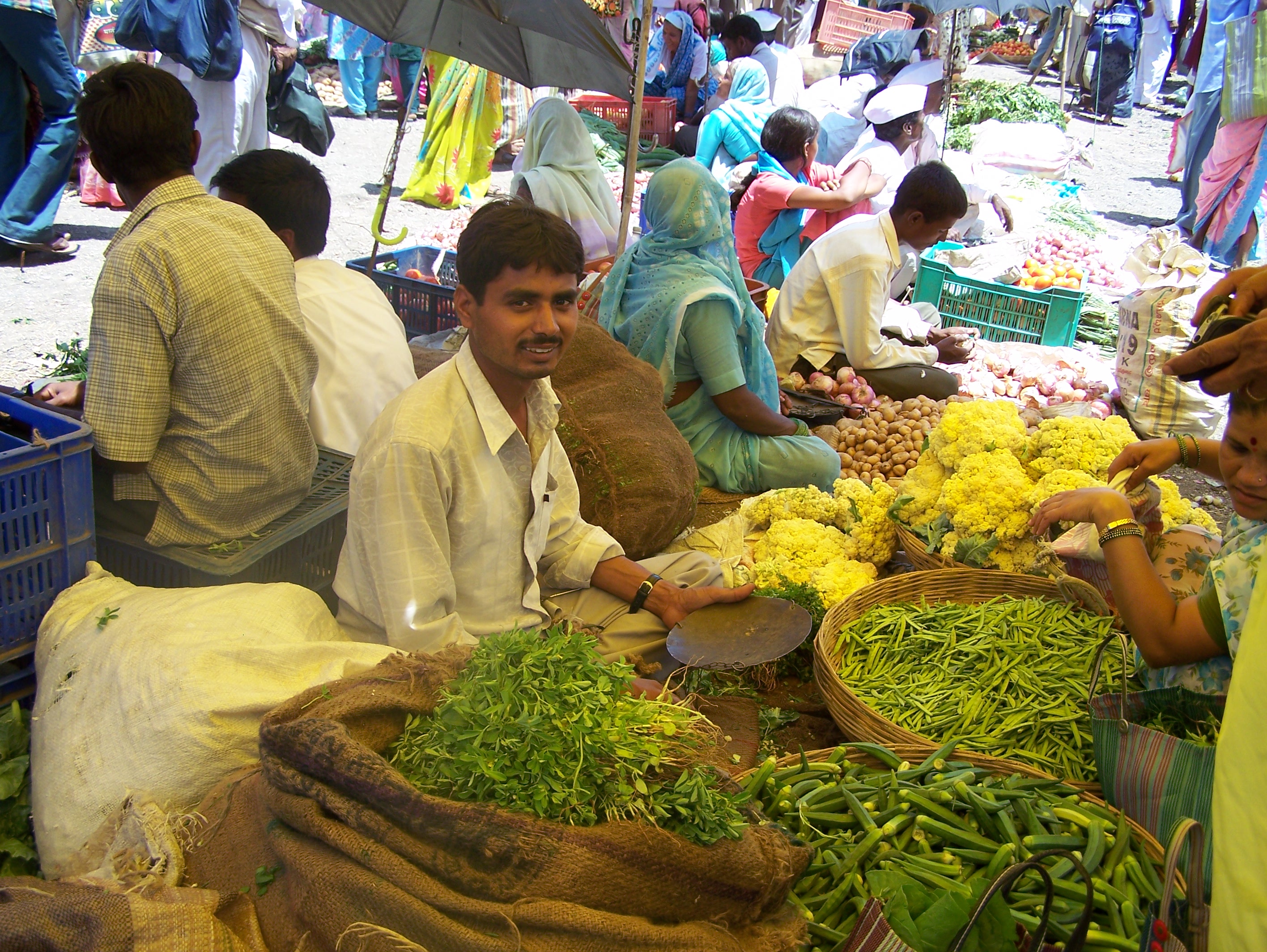 Rajur weekly market- veges