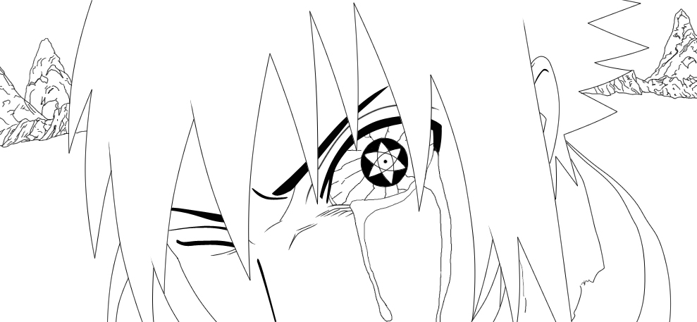 Sasuke lineart Ch.415 :: Pg.1