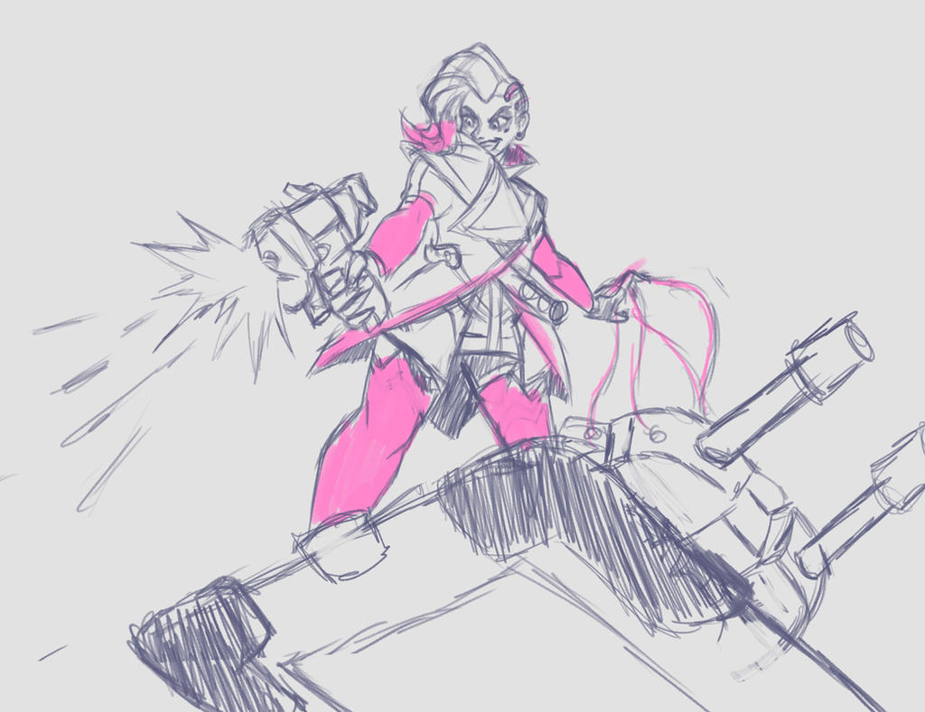 Overwatch Sombra Sketch By Etrius7 On Deviantart